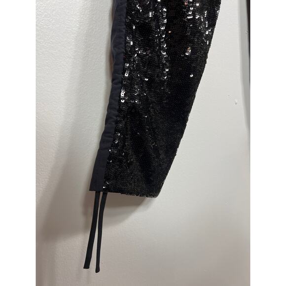 New Tibi Sequin Pant Navy Black Combo Wool Trouser 0 / XS - Picture 6 of 14